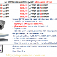 Bộ Camera HIKVISION 1MP giá rẻ trong nhà, ngoài trời